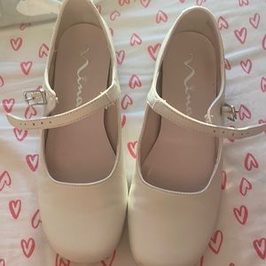 Girls white Communion shoes